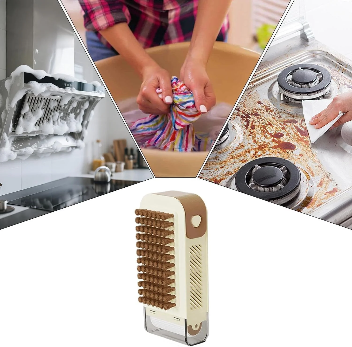 2 in 1 Cloth Washing Brush Foaming Soap Box with Roller Scrub - Image 5