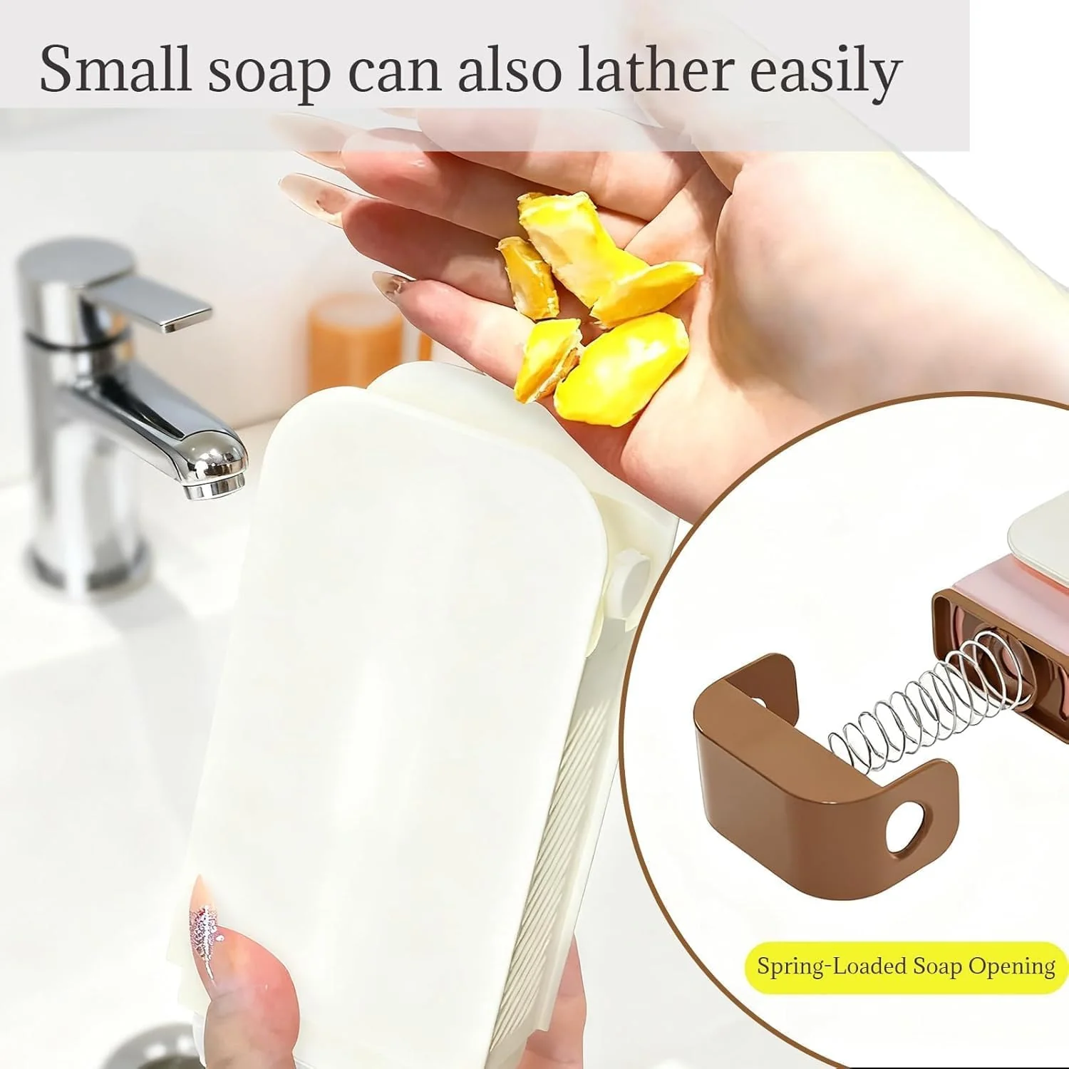 2 in 1 Cloth Washing Brush Foaming Soap Box with Roller Scrub - Image 7