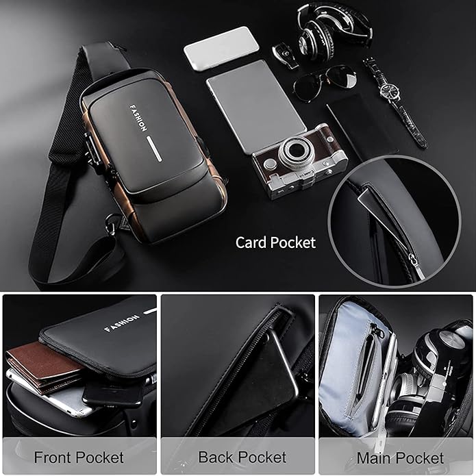AeroGuard Slim Waterproof Anti-Theft Crossbody Sling Bag - Image 5