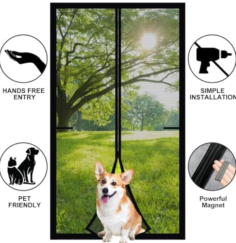 Door Curtain Magnetic Mosquito Net for all door sizes - Image 4