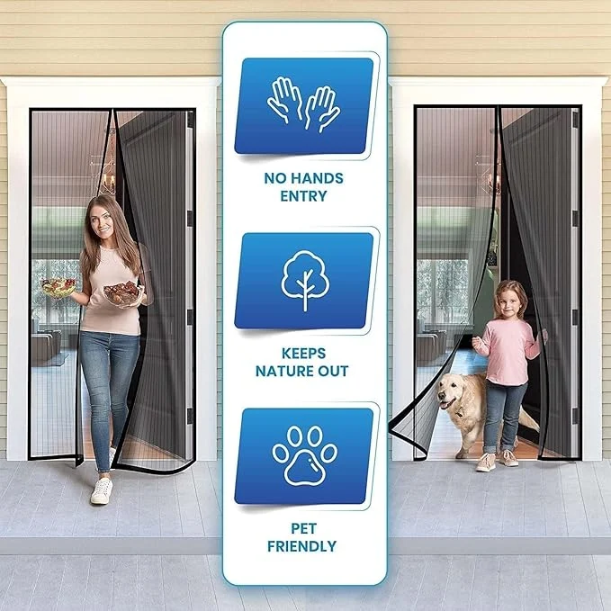 Door Curtain Magnetic Mosquito Net for all door sizes - Image 5