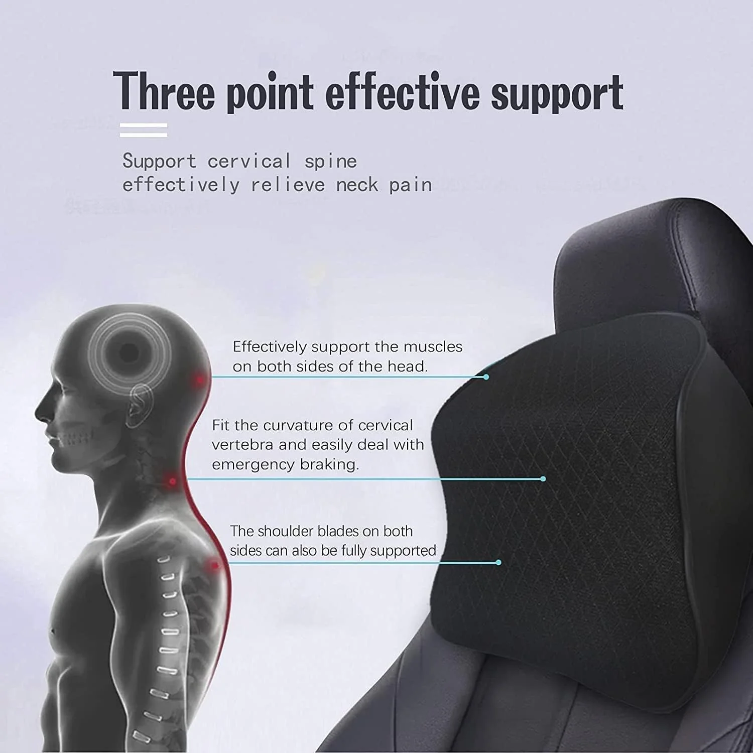 New Car Memory Foam Back Rest Cushion (Buy 1 Get 1 Free) - Image 5