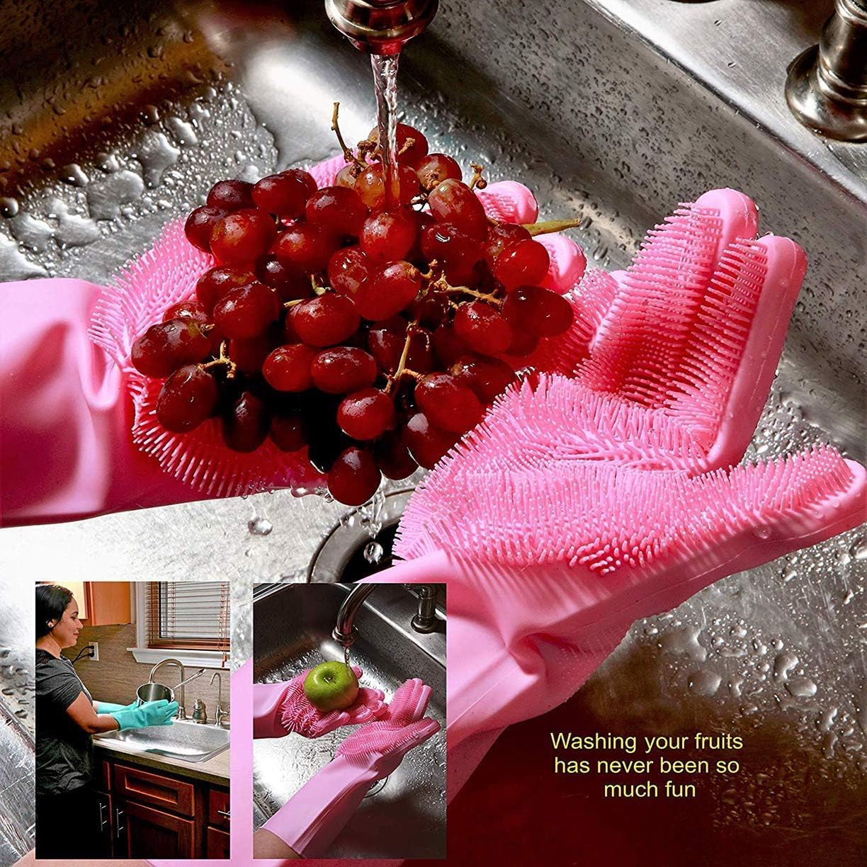 Silicone Reusable Gloves (Buy 1 Pair & Get 1 Pair Free) - Image 3